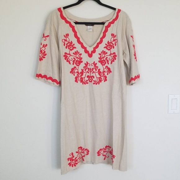 mexican linen dress